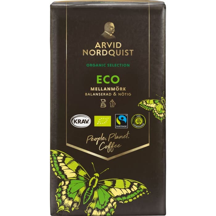 Arvid Nordquist ECO Mellanmörk Kaffe Brygg 450g