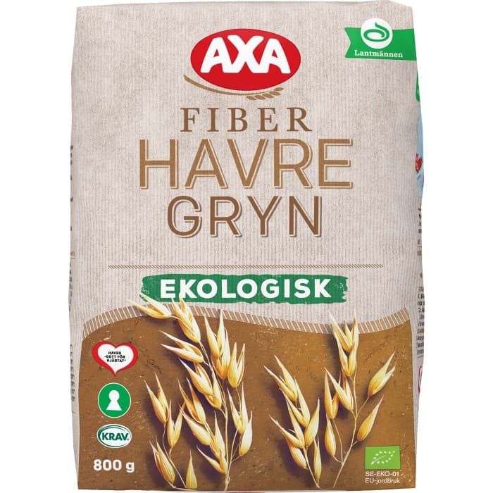 Axa Ekologiska Fiberhavregryn 800g från AXA – köp hos Delitea