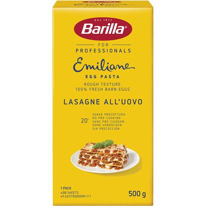 Barilla Emiliane Chef Lasagne Äggpasta 500g