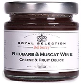 Belberry Ostmarmelad Rabarber & Muscatvin 130g