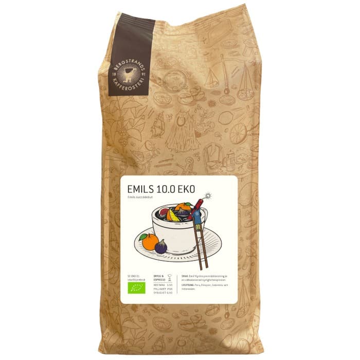 Bergstrands Kafferosteri Emils 10.0 Kaffebönor 1kg