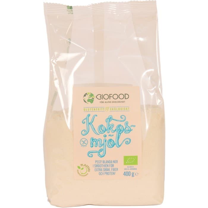 Biofood Kokosmjöl 400g från Biofood - köp hos Delitea
