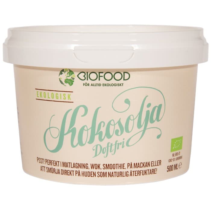 Biofood Kokosolja Doftfri 500ml