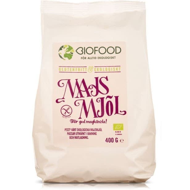 Biofood Majsmjöl 400g från Biofood - köp hos Delitea