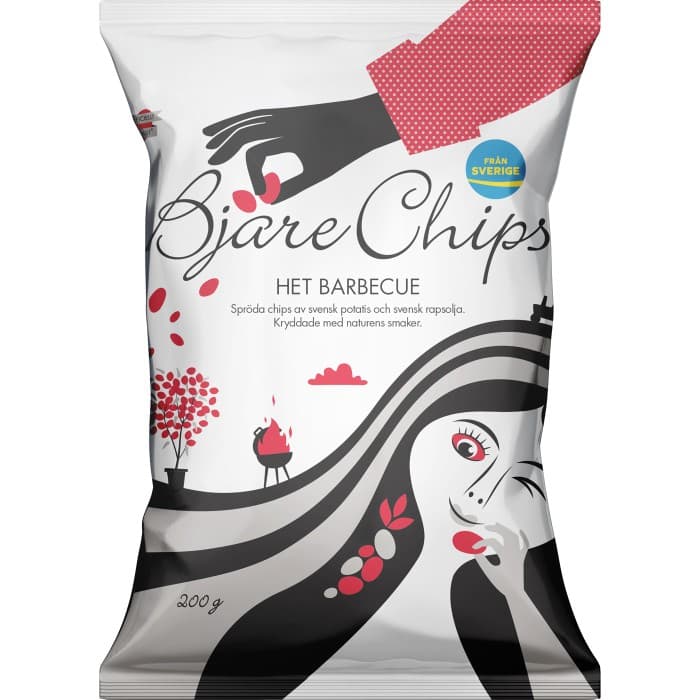 Bjäre Chips Het Barbecue 200g