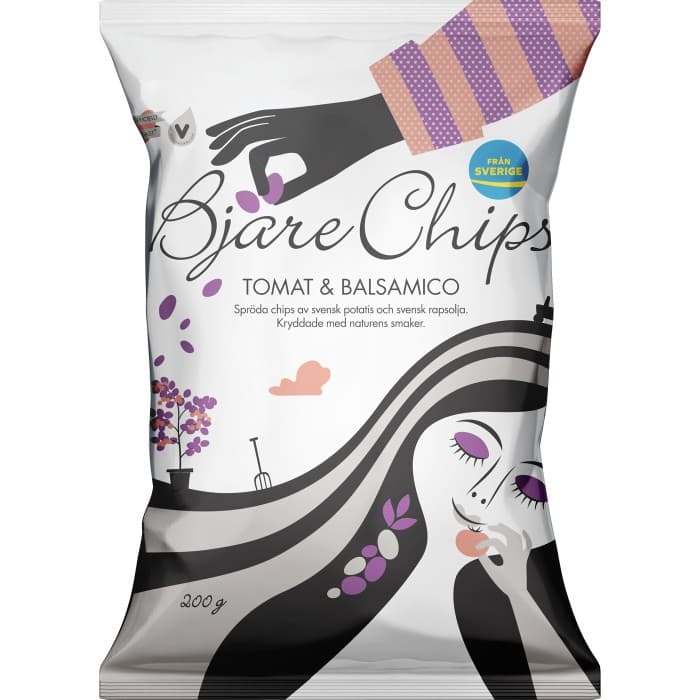 Bjäre Chips Tomat & Balsamico 200g