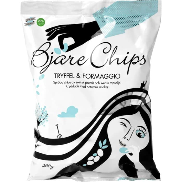 Bjäre Chips Tryffel & Formaggio (Parmesan) 200g