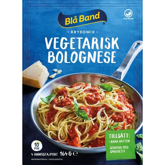 Blå Band Kryddmix Vegetarisk Bolognese 104g från Blå Band – köp hos Delitea