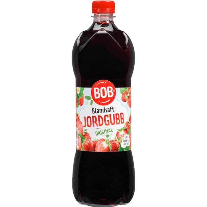BOB Blandsaft Jordgubb 0,95L