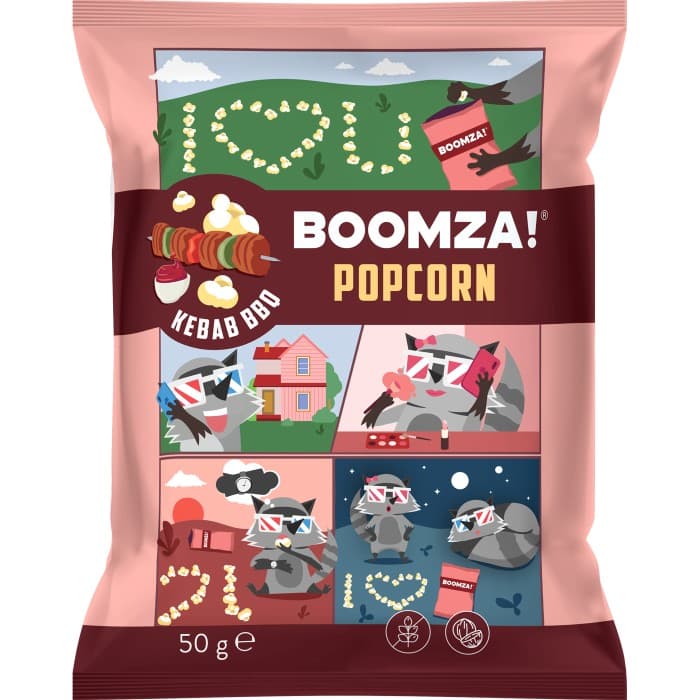Boomza Popcorn Kebab BBQ 90g