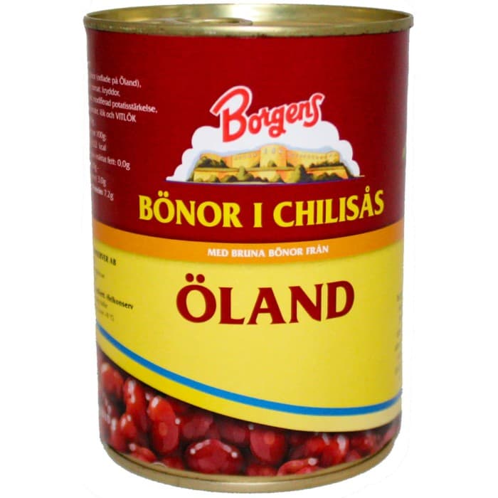 Borgens Bönor i Chilisås 410g