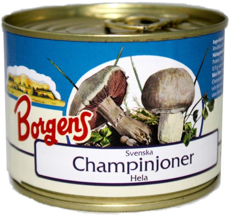 Borgens Svenska Champinjoner Hela 200g