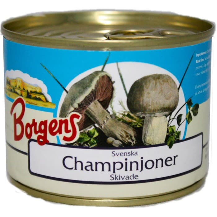 Borgens Svenska Champinjoner Skivade 200g