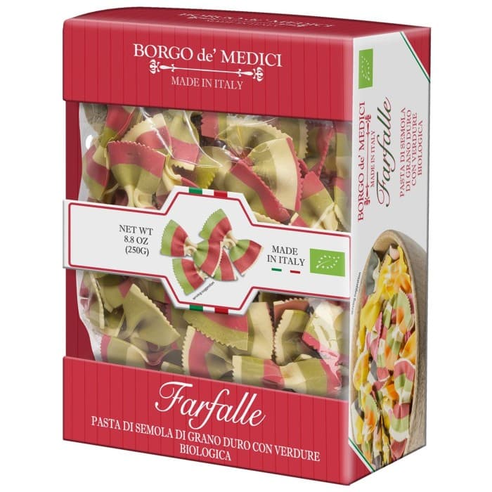 Borgo de Medici Farfalle - Italian flag 250g