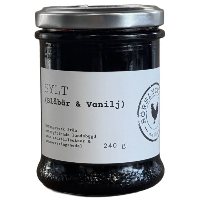 Börslycke Gård Blåbär & Vanilj Sylt 240g – från Börslycke Gård – 94 kr – hos Delitea