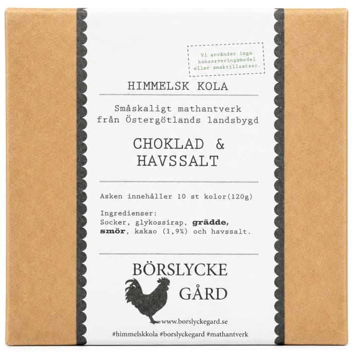 Börslycke Gård Chokladkola med Havssalt 10-pack från Börslycke Gård - köp hos Delitea
