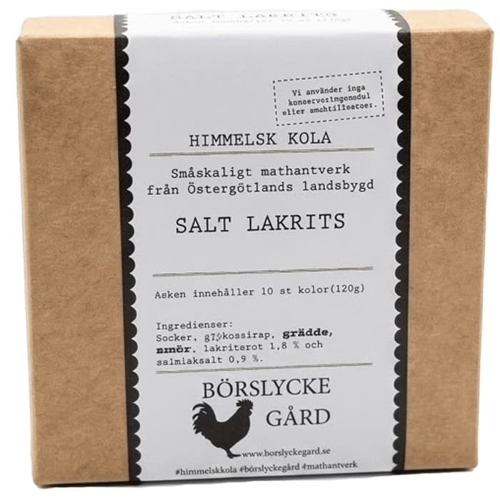Börslycke Gård Kola Salt Lakrits från Börslycke Gård – köp hos Delitea