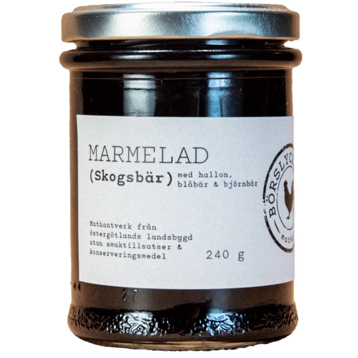 Börslycke Gård Skogsbär Marmelad 240g – från Börslycke Gård – 94 kr – hos Delitea