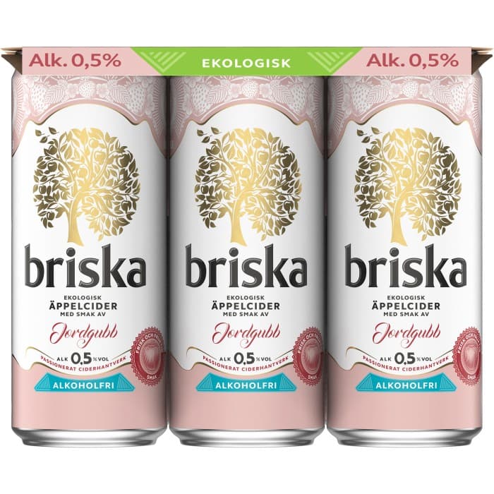 Briska Jordgubb 0,5% Eko 6x33cl