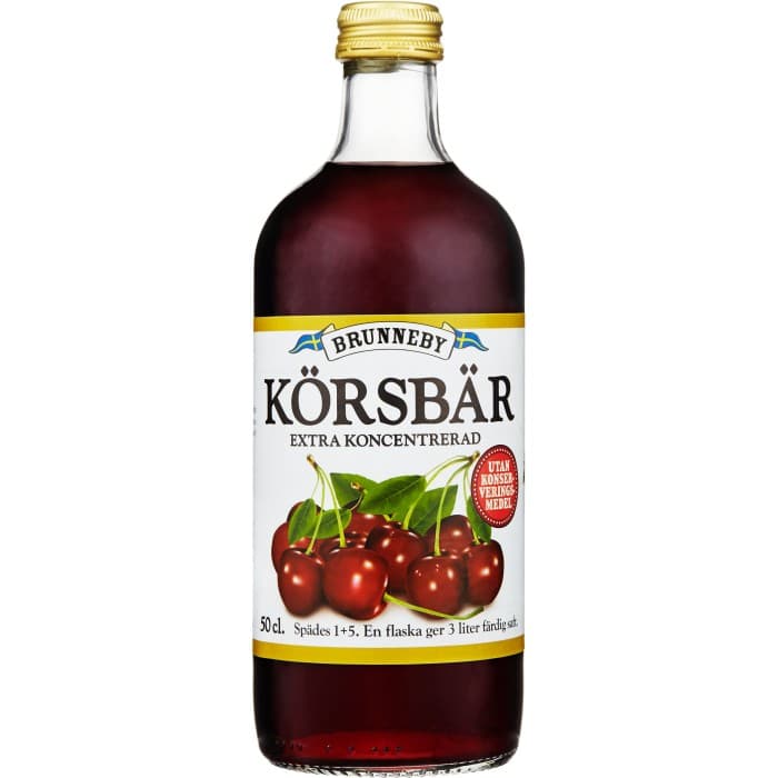 Brunneby Extra Koncentrerad Körsbärssaft 50cl från Brunneby – köp hos Delitea
