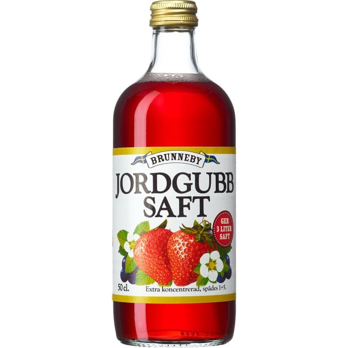 Brunneby Extra Koncentrerad Jordgubbssaft 50cl