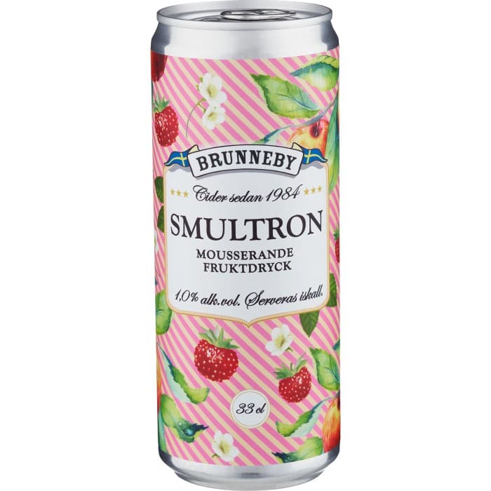 Brunneby Mousserande Smultron 1% 33cl – från Brunneby – 22 kr – hos Delitea