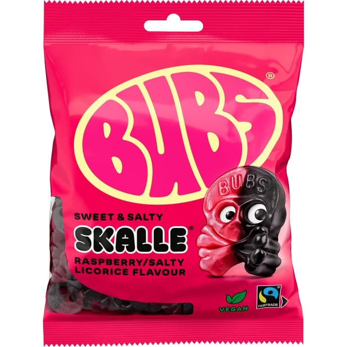 Bubs Hallon/Lakrits Skalle 190g