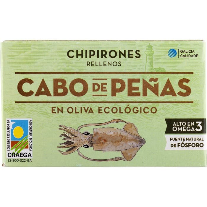 Cabo de Peñas Tioarmad Bläckfisk EKO 111g – från Cabo de Peñas – 125 kr – hos Delitea
