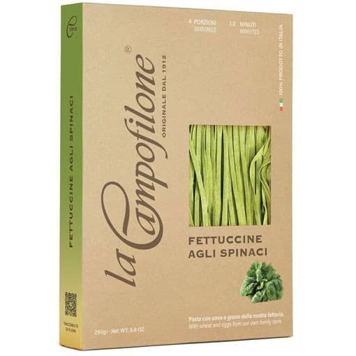 Campofilone Fettuccine med Spenat Äggpasta 250g – från Campofilone – 84 kr – hos Delitea