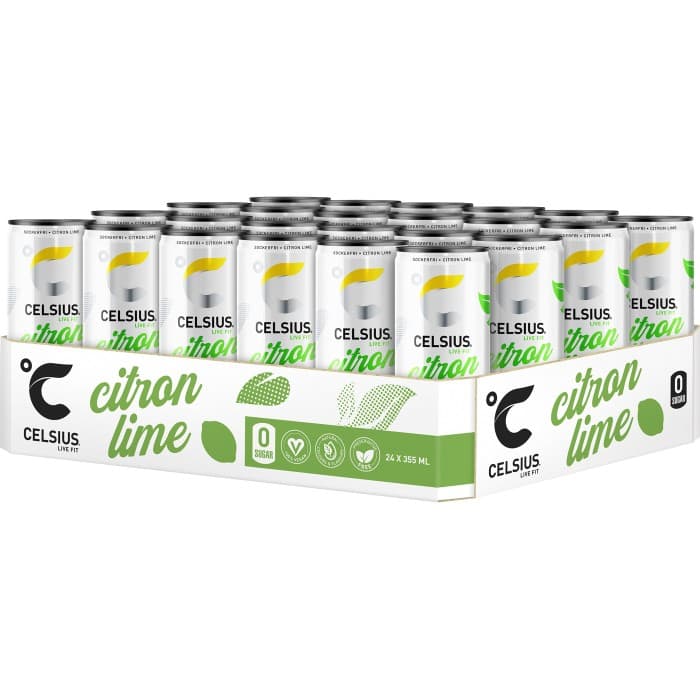 Celsius Citron Lime 24x355ml – från Celsius – 491 kr – hos Delitea