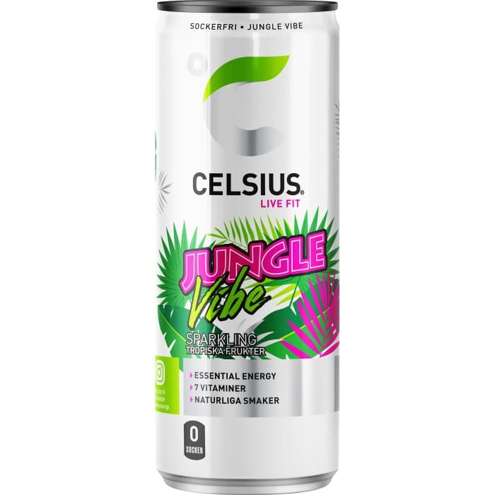 Celsius Jungle Vibe Energidryck 35,5cl – från Celsius – 24 kr – hos Delitea