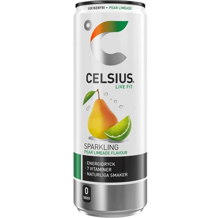Celsius Sparkling Pear Limeade 355ml – från Celsius – 22 kr – hos Delitea