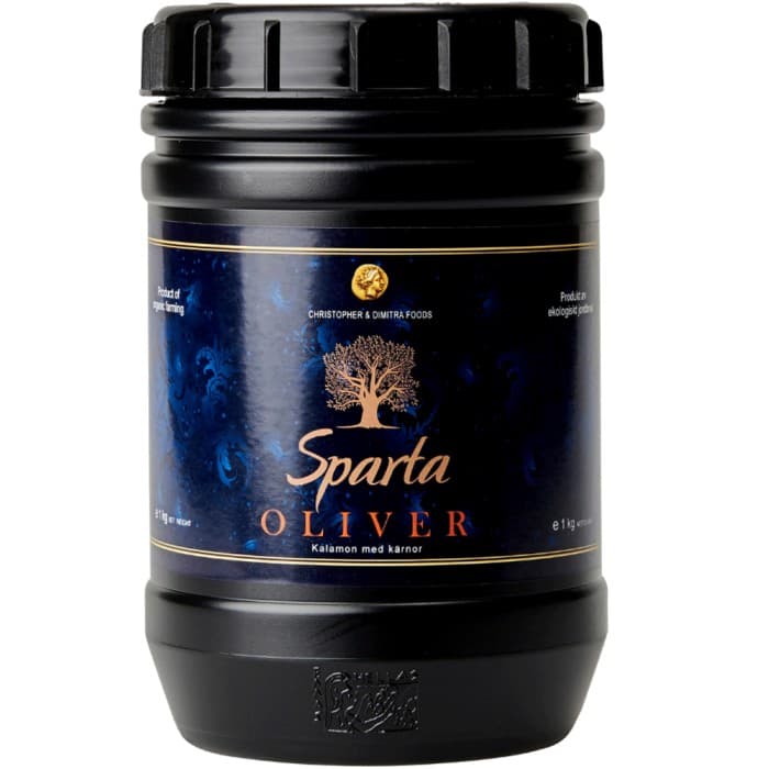 Christopher & Dimitra Foods Kalamata Oliver EKO 1,6kg – från Christopher & Dimitra Foods – 159 kr – hos Delitea