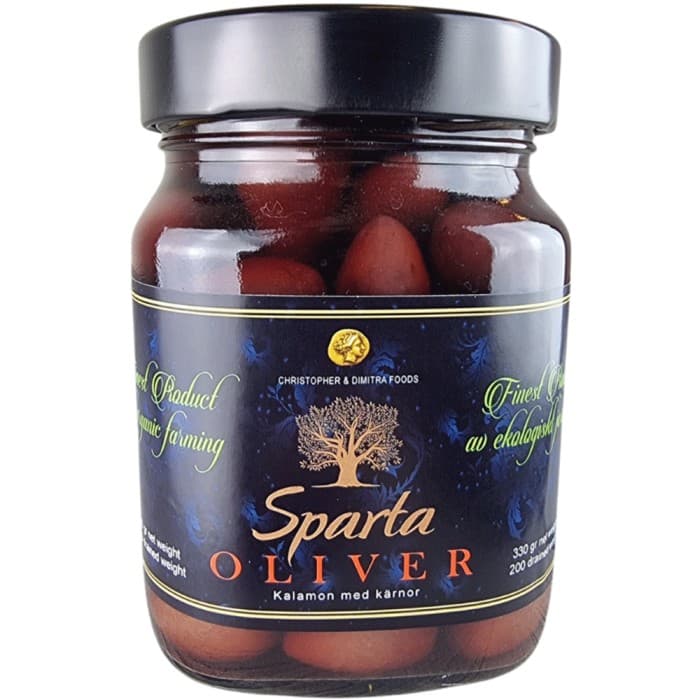 Christopher & Dimitra Foods Kalamata Oliver EKO 330g – från Christopher & Dimitra Foods – 69 kr – hos Delitea