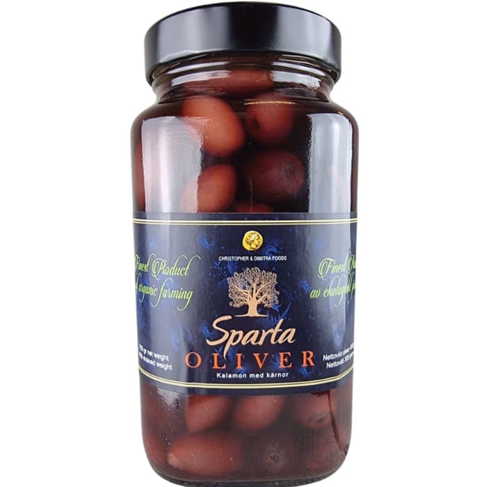 Christopher & Dimitra Foods Kalamata Oliver EKO 700g – från Christopher & Dimitra Foods – 95 kr – hos Delitea