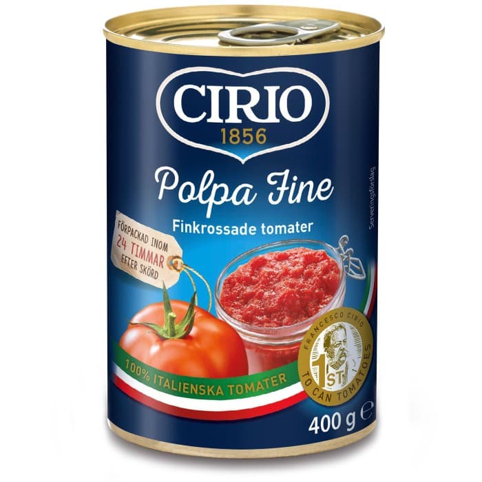 Cirio Finkrossade Tomater Polpa Fine 400g