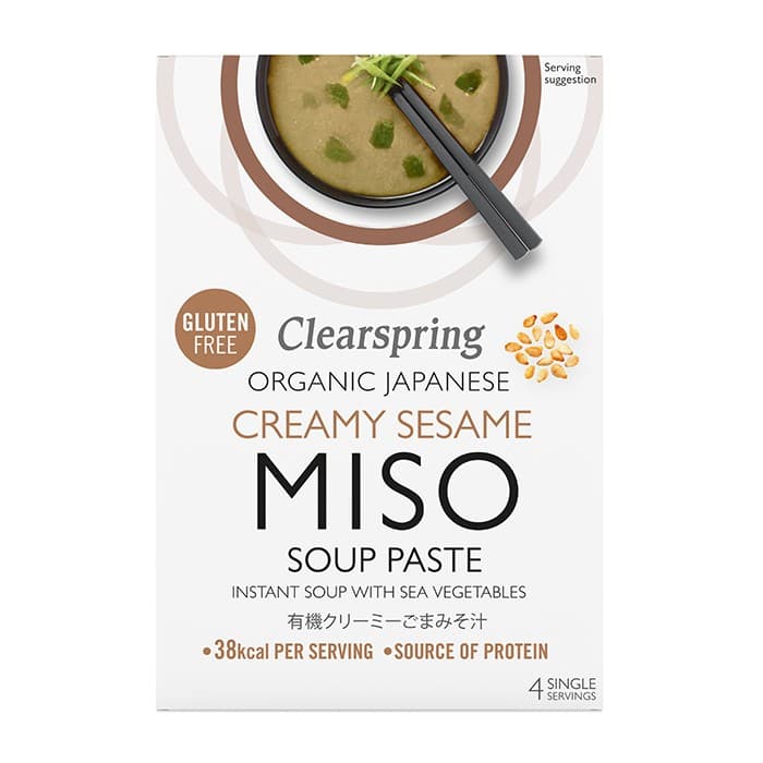 Clearspring Misosoppa Creamy Sesame 4x15g – från Clearspring – 59 kr – hos Delitea
