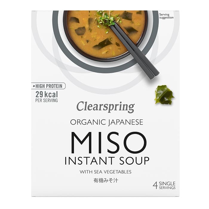Clearspring Misosoppa med Alger 4x10g – från Clearspring – 82 kr – hos Delitea