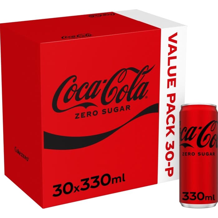 Coca-Cola Zero Burk 30x33cl från Coca-Cola – köp hos Delitea