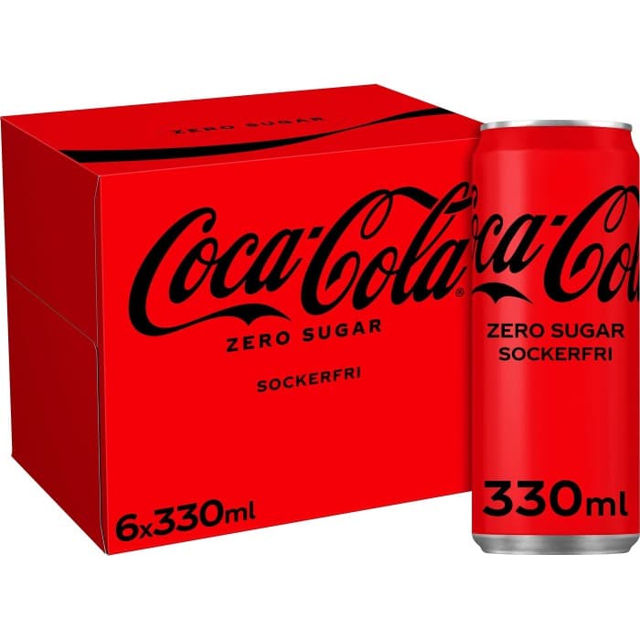Coca-Cola Zero Burk 6x33cl från Coca-Cola – köp hos Delitea