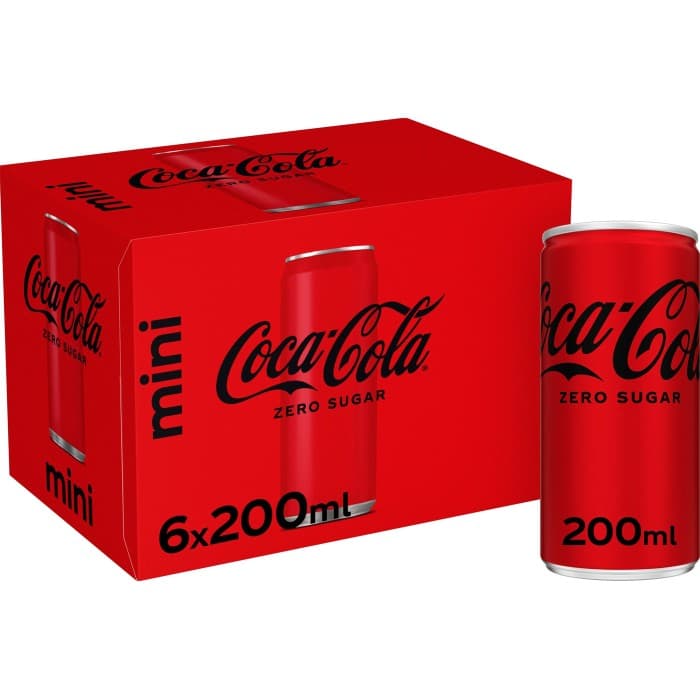 Coca-Cola Zero Burk Mini 6x20cl – från Coca-Cola – 56 kr – hos Delitea