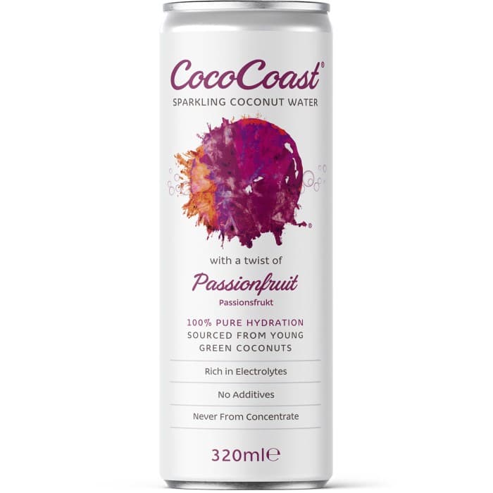 CocoCoast Sparkling Passionfruit 320ml – från CocoCoast – 29 kr – hos Delitea