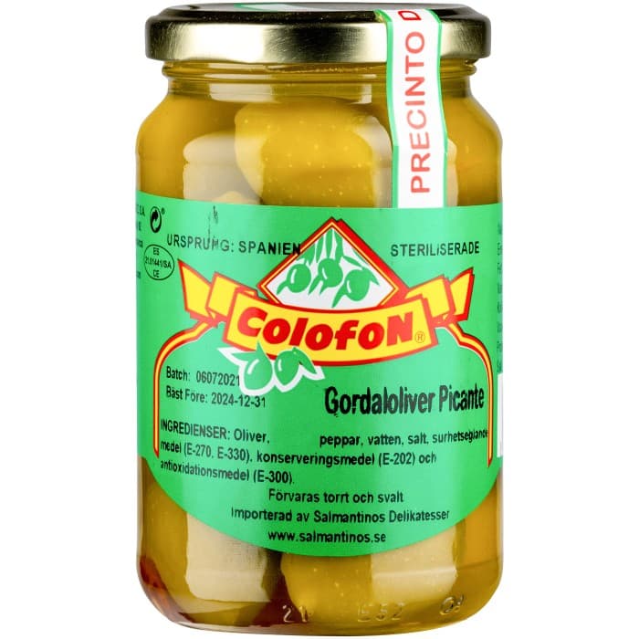 Colofon Gordaloliver Picante med Kärna 360g – från Colofon – 45 kr – hos Delitea