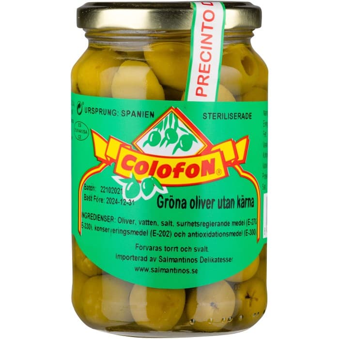 Colofon Manzanillaoliver utan Kärna 350g – från Colofon – 39 kr – hos Delitea