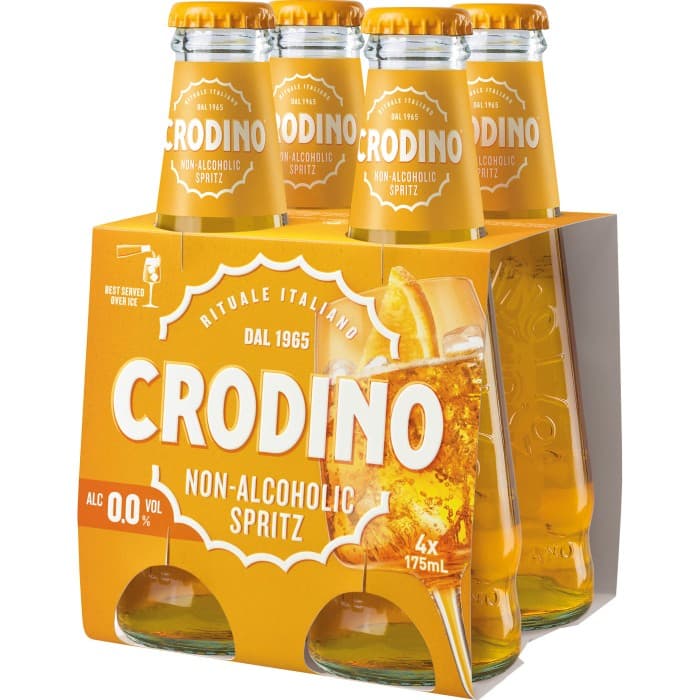 Crodino 0,0% Alkoholfri Aperitif 4x175ml