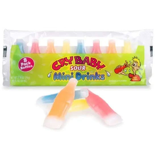 Cry Baby Sour Mini Drinks 8-Pack 79g – från Cry Baby – 62 kr – hos Delitea