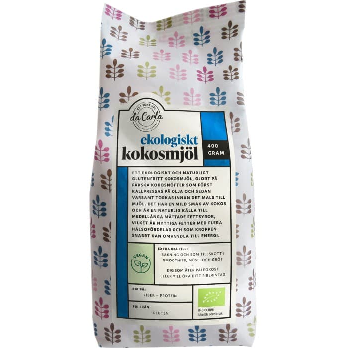 da Carla Kokosmjöl 400g – från da Carla – 38 kr – hos Delitea