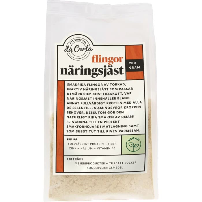 da Carla Näringsjäst Flingor 200g – från da Carla – 54 kr – hos Delitea