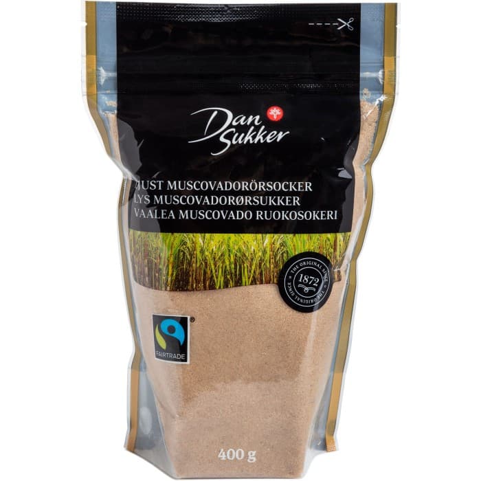 Dansukker Ljust Muscovadorörsocker Fairtrade 400g