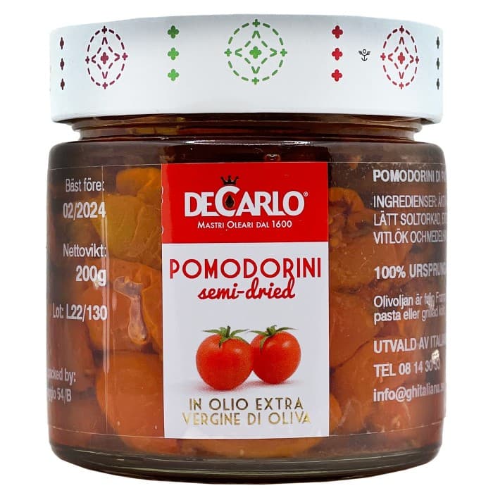 De Carlo Pomodorini Semi-Dried 200g
